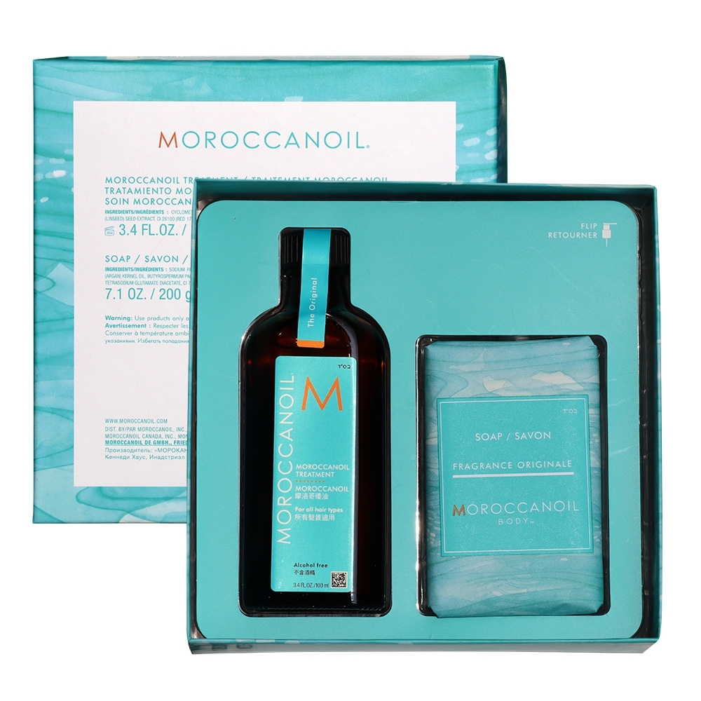 MOROCCANOIL 摩洛哥優油 愛皂禮盒(100ml+200g精油皂)