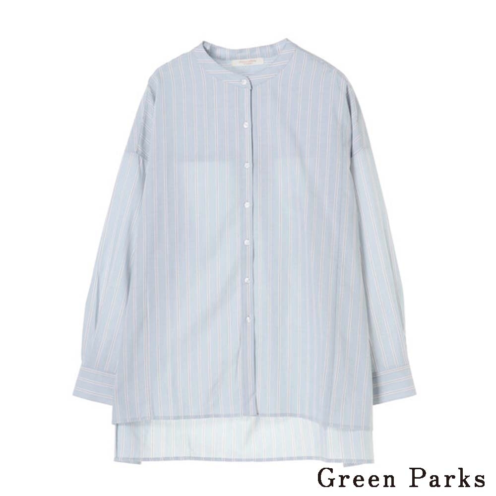 Green Parks 清新條紋襯衫上衣