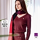 ILEY伊蕾 波浪織紋混羊毛V領針織上衣(紅色；M-XL)1234175006 product thumbnail 1