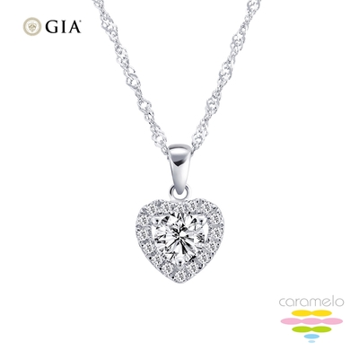 彩糖鑽工坊 GIA 鑽石 30分 F/SI2 EX 完美車工 愛心鑽石項鍊
