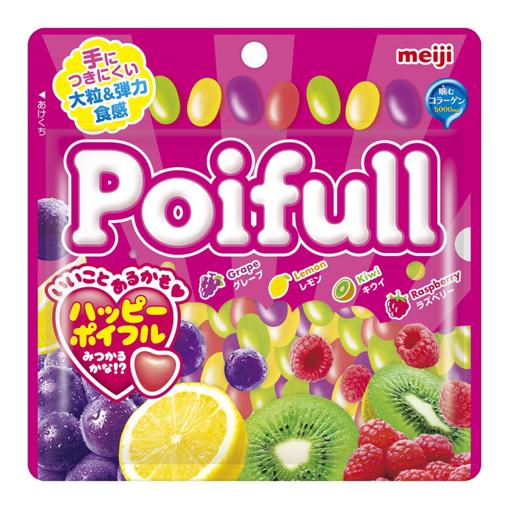 明治 Poifull軟糖-綜合水果口味(立袋) 80g