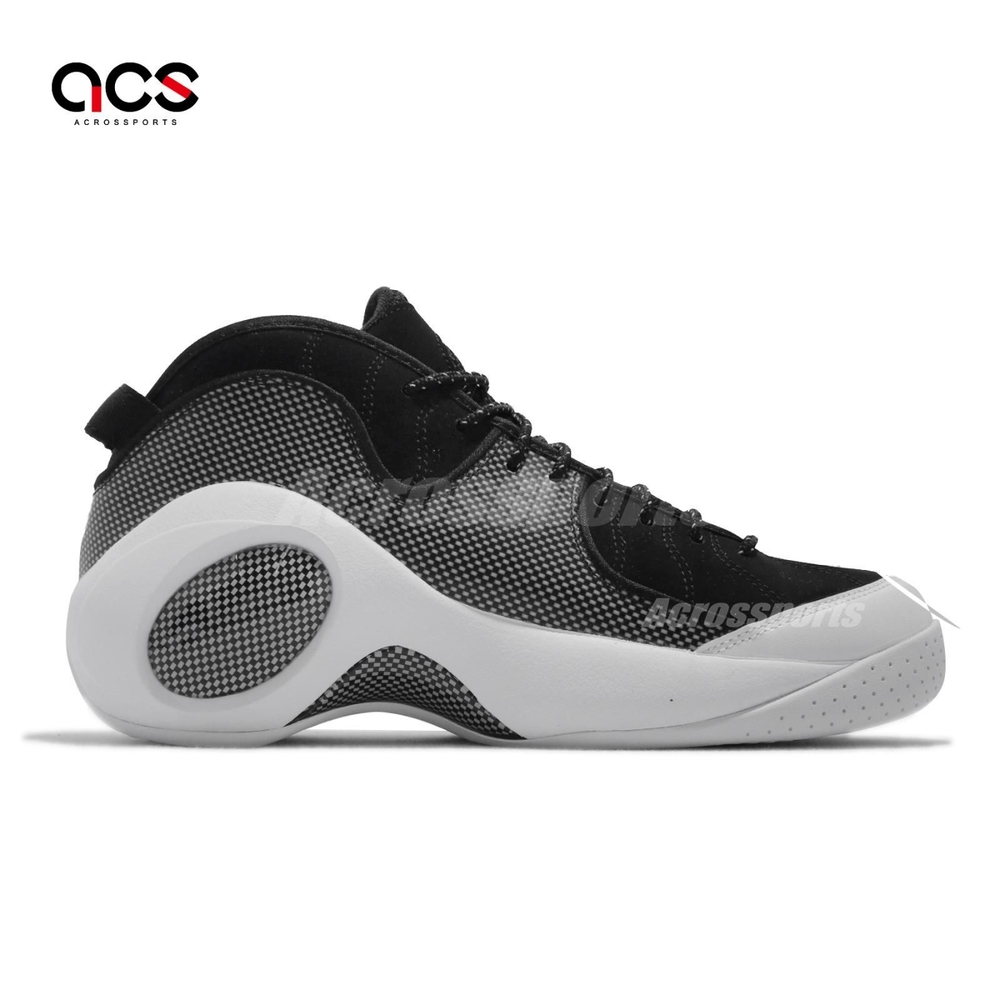 Nike 籃球鞋Air Zoom Flight 95 飛人OG 男鞋復古車輪鞋黑白DM0523-001