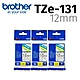 【3入組】brother 原廠護貝標籤帶 TZe-131 (透明底黑字 12mm) product thumbnail 1