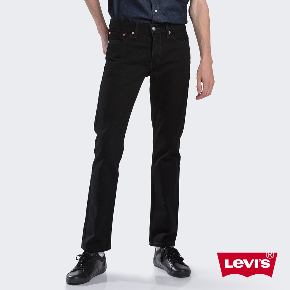 Levis 男款 511低腰修身窄管牛仔褲 / 仿舊紙標 / 黑色基本款