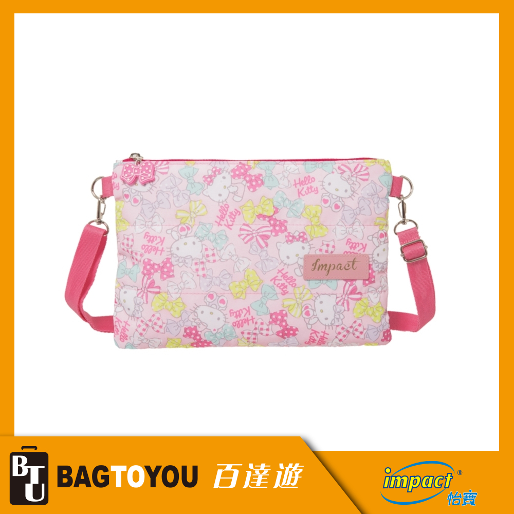 【IMPACT】粉彩愛心凱蒂-貼身兩用側背包(S)#粉紅 IMKTM007PK