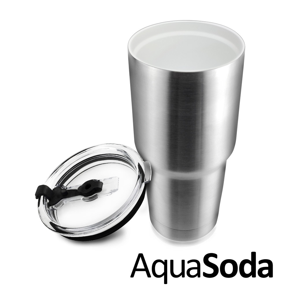 AquaSoda 304不鏽鋼陶瓷雙層保溫保冰杯900ml