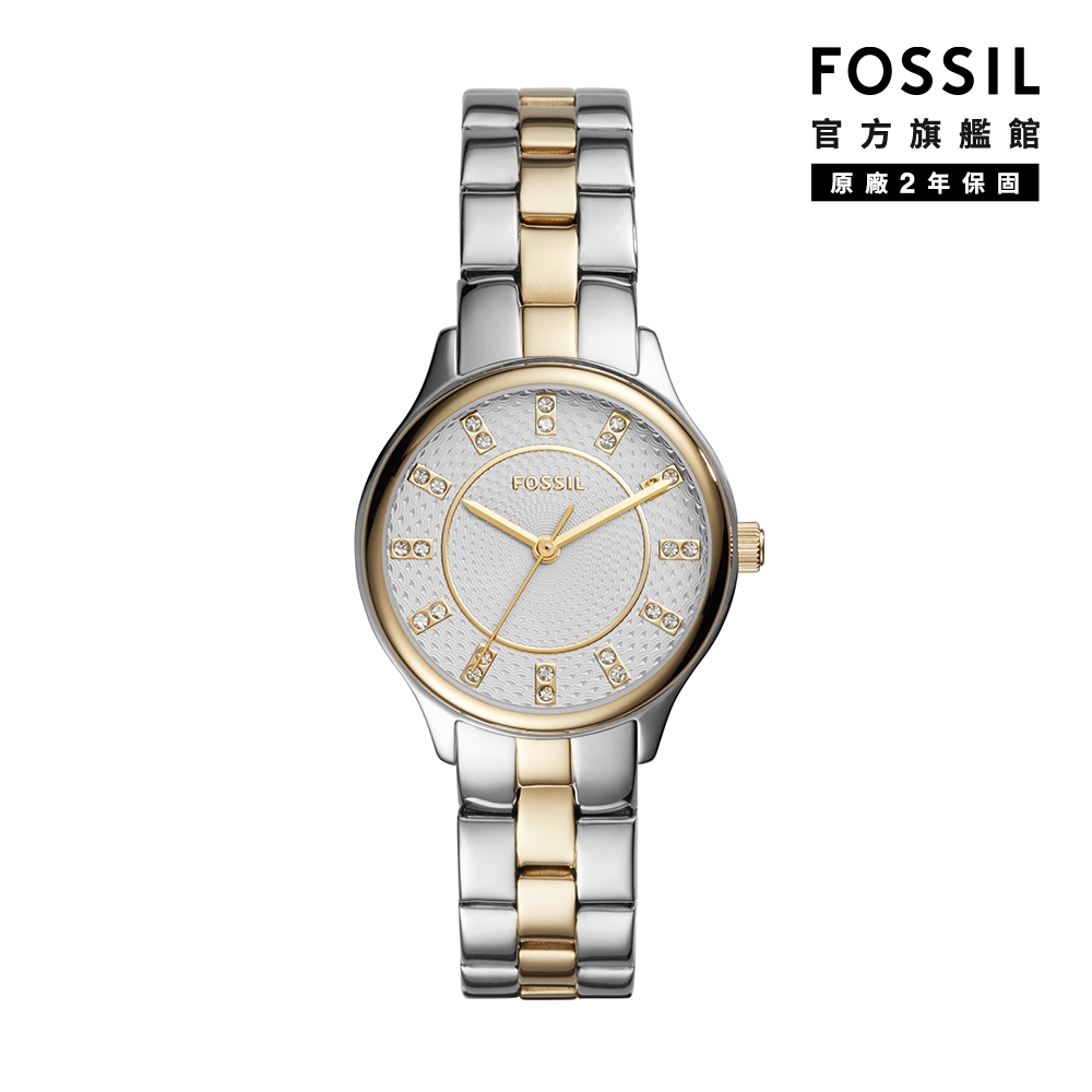 FOSSIL Modern Sophisticate雙色不銹鋼手錶 36mm BQ1574