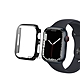 全包覆經典系列 Apple Watch Series 9/8/7 45mm 9H鋼化玻璃貼+錶殼 一體式保護殼(黑色) product thumbnail 1