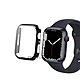 全包覆經典系列 Apple Watch Series 9/8/7 41mm 9H鋼化玻璃貼+錶殼 一體式保護殼(黑色) product thumbnail 1