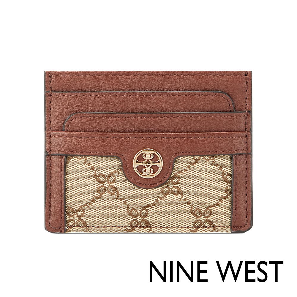 NINE WEST KYELLE 卡夾證件套-LOGO棕(127235)