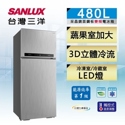 SANLUX台灣三洋 480L 1級變頻2門電冰箱 SR-C480BV1B