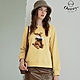 OUWEY歐薇 可愛玩偶膠印造型太空棉上衣(黃色；S-L)3224071201 product thumbnail 1