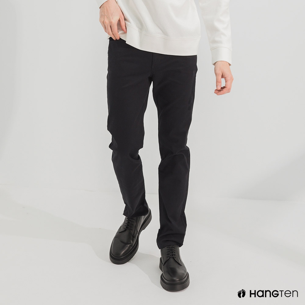 Hang Ten-男裝-經典款-SKINNY FIT緊身長褲-深灰色