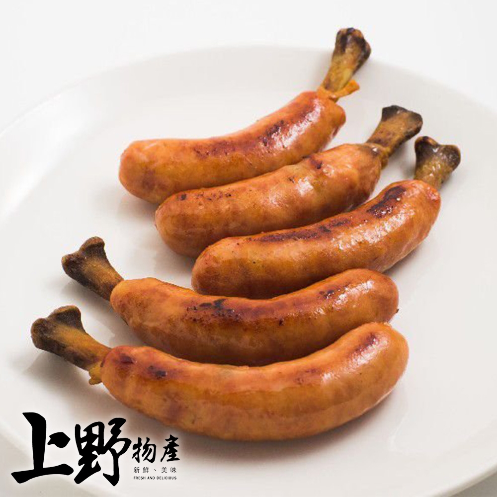 【上野物產】台灣豬 帶骨熱狗腸（750g±10%/10支/包）x1包