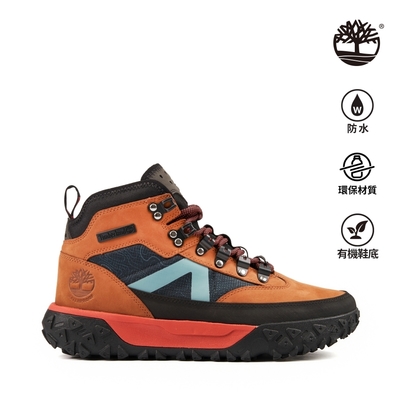 Timberland 男款鐵鏽色磨砂革GreenStride TM Motion 6 中筒防水健行鞋|A67M8F13