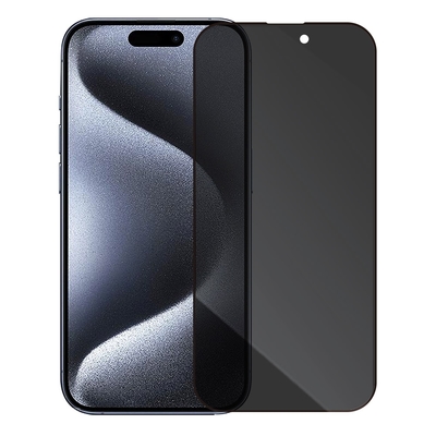 Metal-Slim Apple iPhone 15 Pro 0.3mm 防窺全滿版9H鋼化玻璃貼