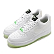 Nike 休閒鞋 Air Force 1 07 LX 女鞋 經典款 AF1 皮革 質感 夜光 穿搭 白 綠 CT3228100 product thumbnail 1