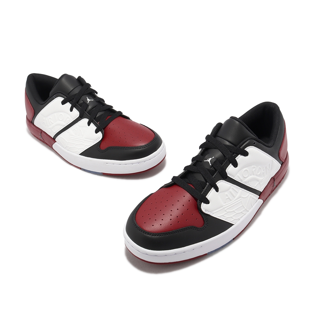 Nike 休閒鞋Air Jordan Nu Retro 1 Low 黑紅AJ1 男鞋Varsity Red