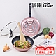 【CookPower 鍋寶】金鑽不沾雙鍋四件組28CM-玫瑰金(28炒+28煎+蓋+鏟) product thumbnail 2