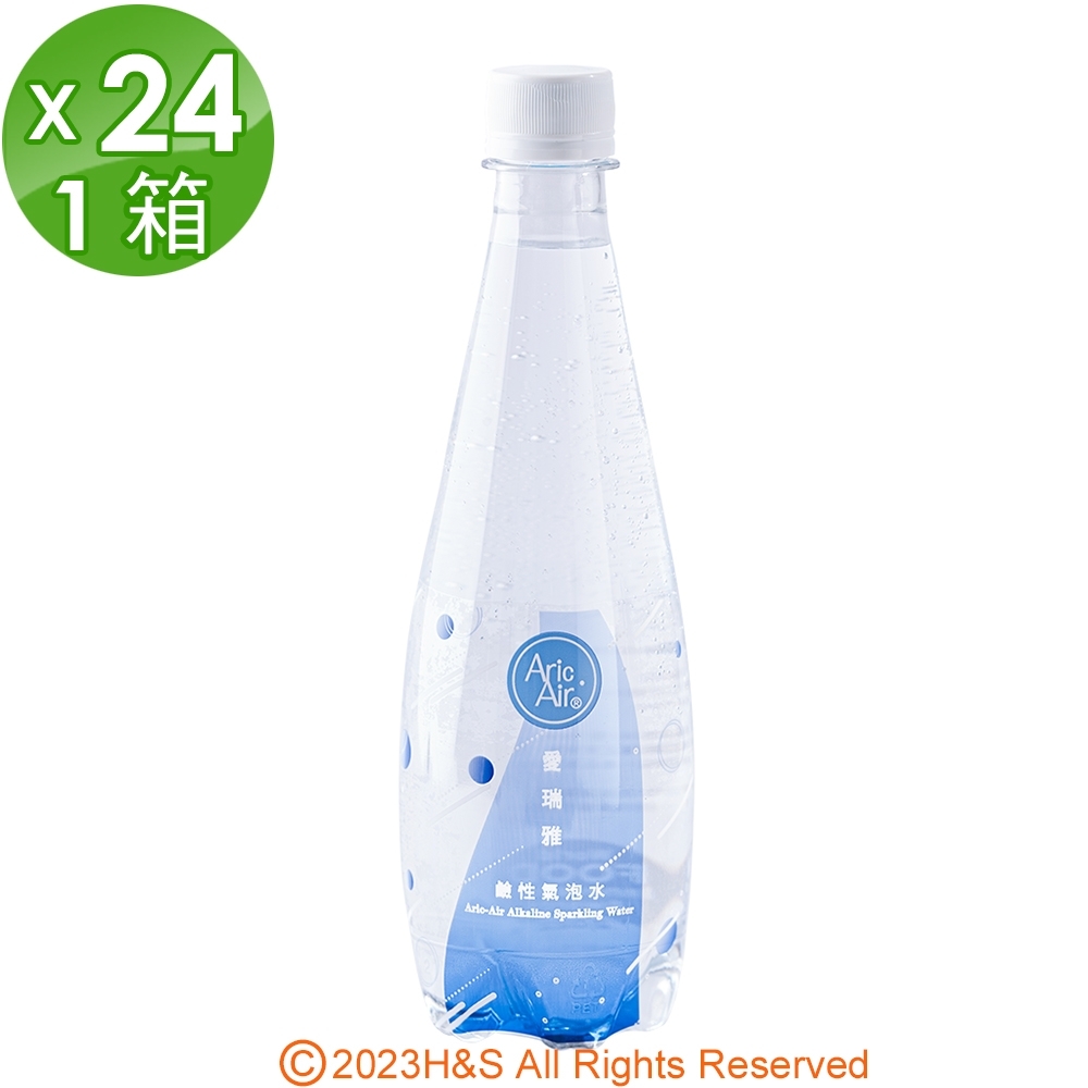 【愛瑞雅】鹼性氣泡水x24瓶(475ml/瓶)