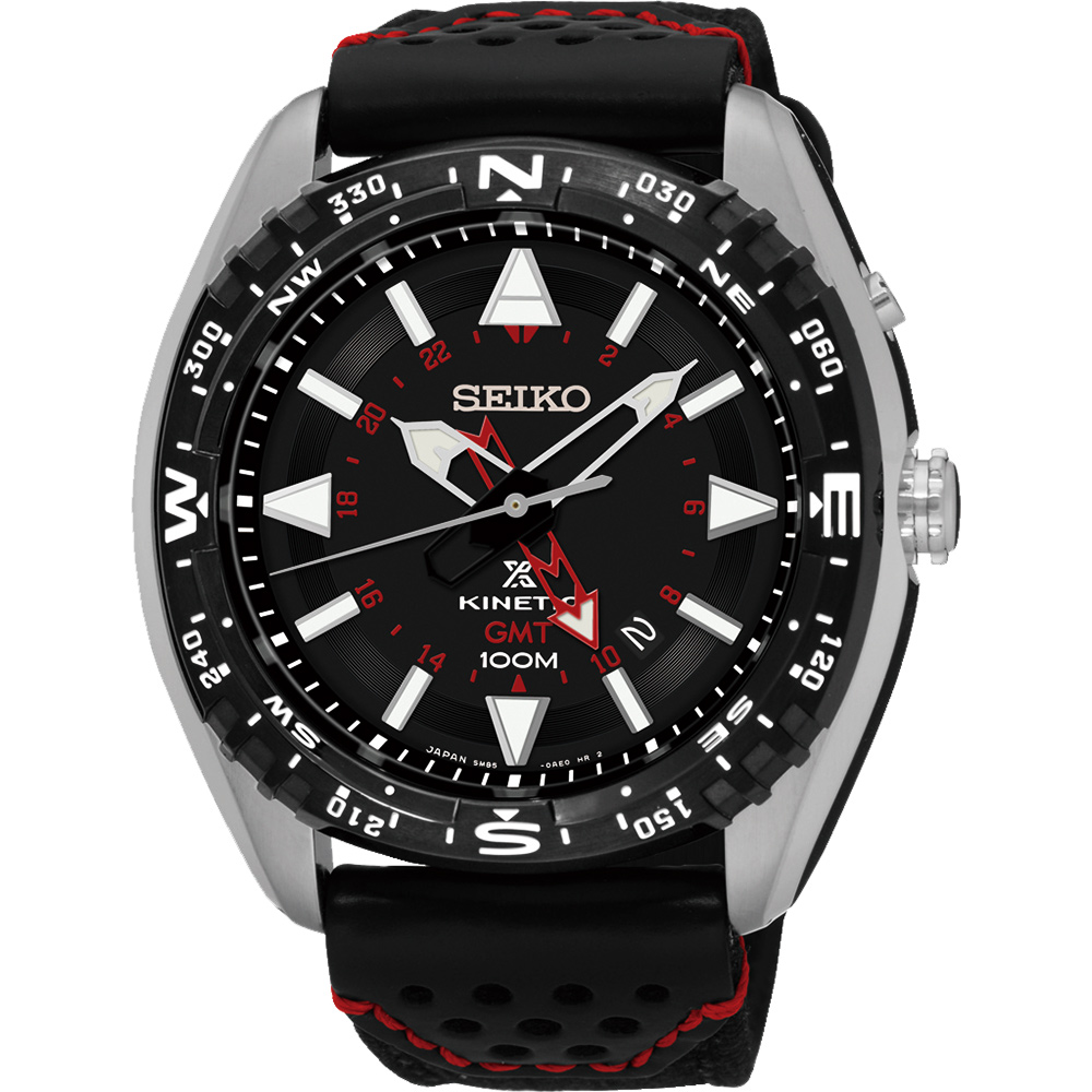 SEIKO Prospex GMT 菁英人動電能腕錶 迎春好禮-黑/45mm (SUN049P2)_SK045