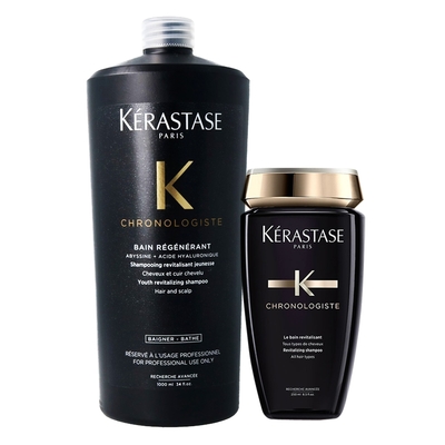 Kerastase卡詩 黑鑽極萃逆時髮浴超值組(髮浴1000ml+250ml)