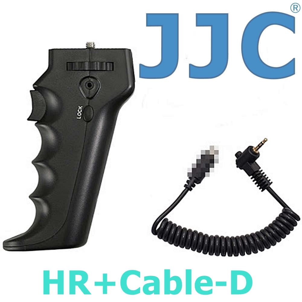 JJC快門線把手HR+Cable-D(相容Panasonic原廠DMW-RSL1快門線)適S1H,S1R,S1RM,S1M,S1,S5K,S5 GH6 GH5 GH4 G9 FZ1000 II