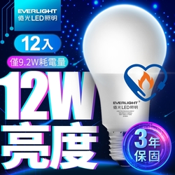 億光 LED燈泡 12W亮度超節能plus 12入