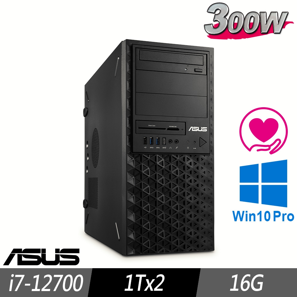 (W10P會計系統專用機)ASUS 華碩 WS760T 工作站 i7-12700/16G/1TBx2/300W/W10P