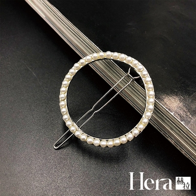 【HERA赫拉】圓形鑲珍珠髮夾/裝飾夾