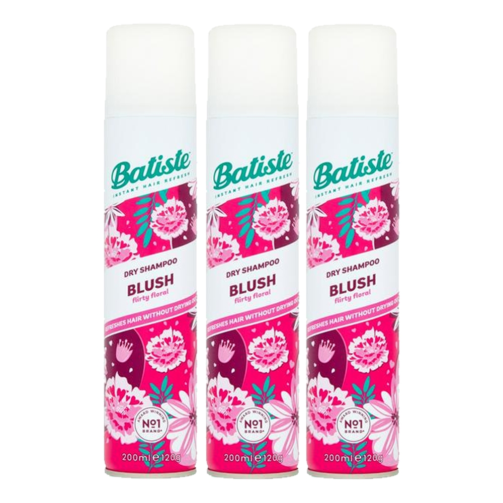 Batiste 秀髮乾洗噴劑 淡雅花香200mlx3入