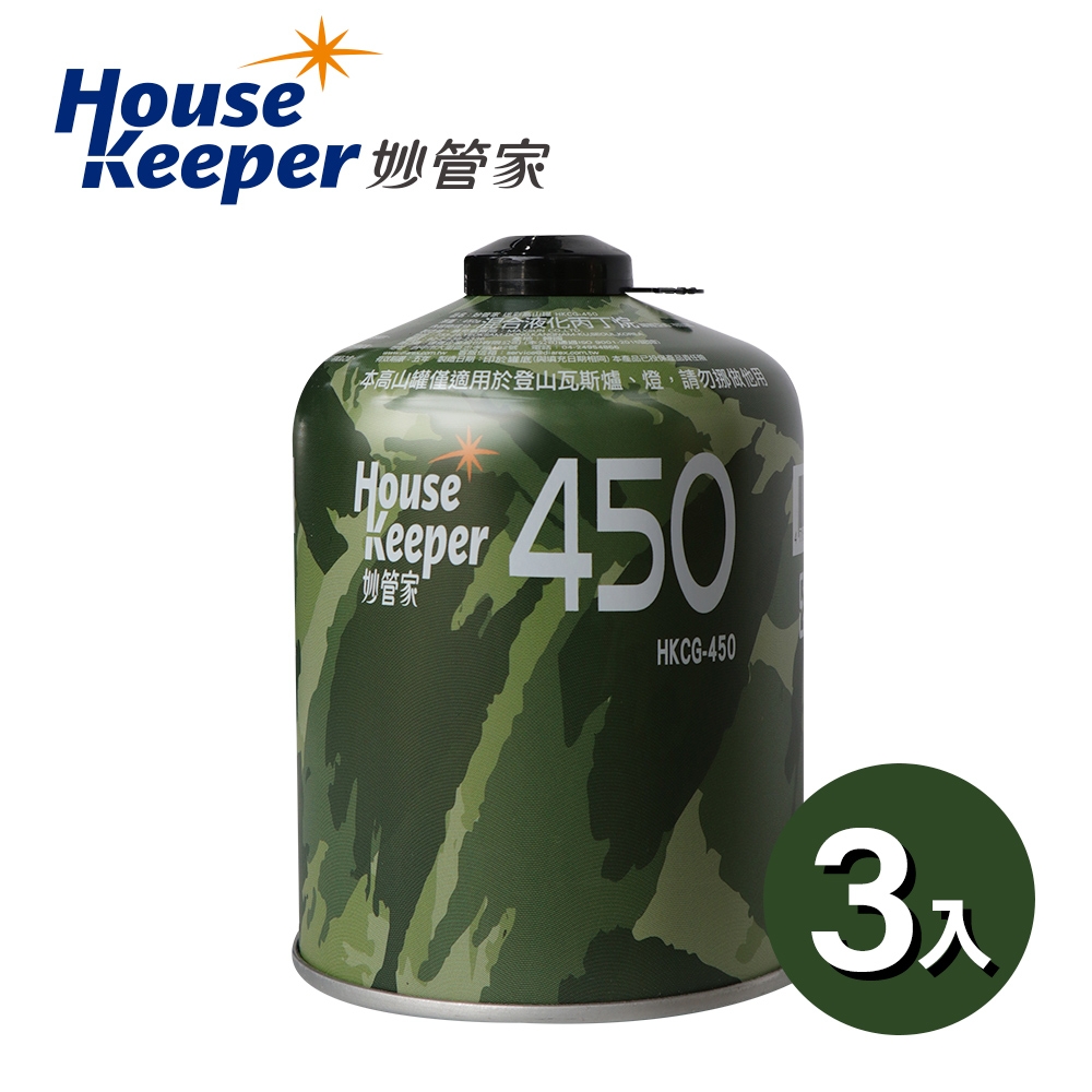 妙管家 高山瓦斯罐 450g  3入組