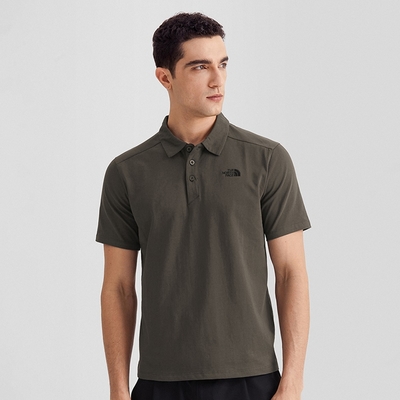 The North Face M MFO S/S COTTON POLO - AP 男 短袖POLO-綠-NF0A5B4621L