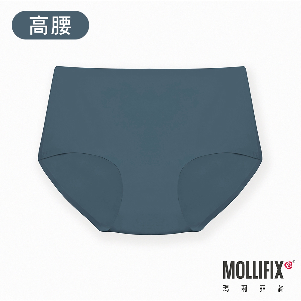 Mollifix 瑪莉菲絲 好動不卡卡高腰運動無痕內褲 (暗夜藍)、開運內褲