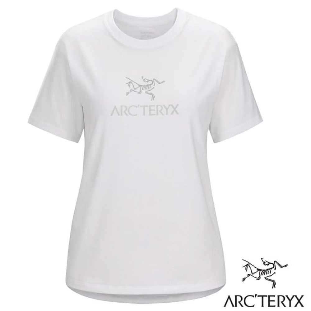 加拿大 ARCTERYX 始祖鳥 女款 Arc'Word 輕量吸濕透氣短袖圓領衫.T恤_白