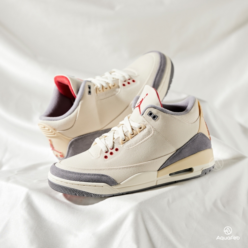 Nike Air Jordan 3 Retro SE 男鞋 米色 灰色 AJ3 運動 休閒 籃球鞋 DH7139-100