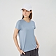 GIORDANO  女裝瞬間涼感短袖上衣 - 21 灰藍 product thumbnail 1