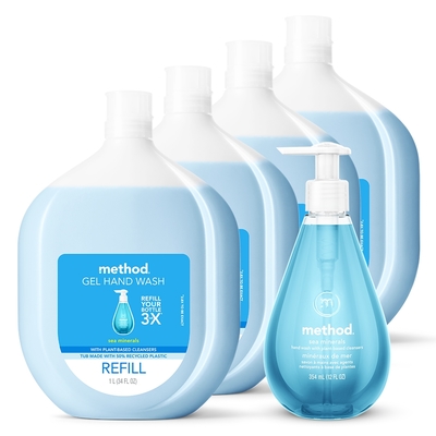 Method 美則海藍礦物洗手乳1+4件(特惠組)