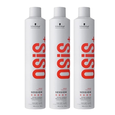 【3入組】Schwarzkopf施華蔻 OSiS+黑炫風特強定型霧500mlx3