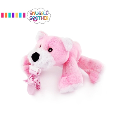 Snuggle史納哥 安撫奶嘴玩偶娃娃-甜心小粉熊