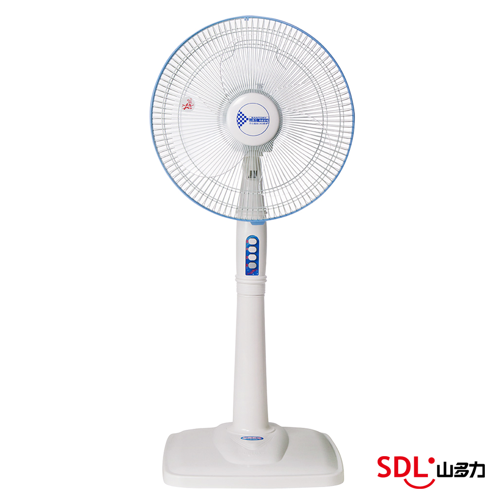 SDL山多力 14吋 3段速機械式雙層護網電風扇 SL-1406