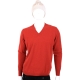 CASHMERE 紅色V領針織衫 (100%CASHMERE) product thumbnail 1