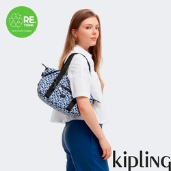 Kipling 豹紋印花手提側背包-ART MINI