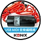 【KONIX】高速USB-MIDI音樂編輯線-標準MIDI介面/連接電腦/樂器錄音編輯 product thumbnail 1