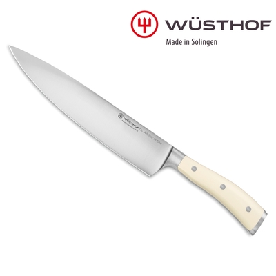 WUSTHOF 德國三叉 CLASSIC IKON_cream 23cm 主廚刀