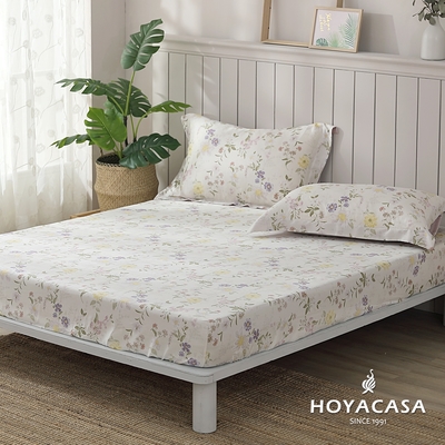 【HOYACASA 】100%天絲枕套床包三件組-多款任選(雙人)