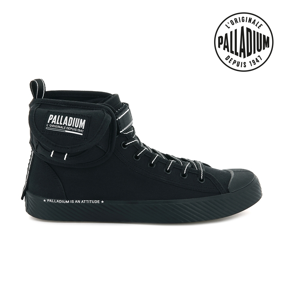 PALLADIUM PALLAPHOENIX 高筒帆布鞋-女-黑
