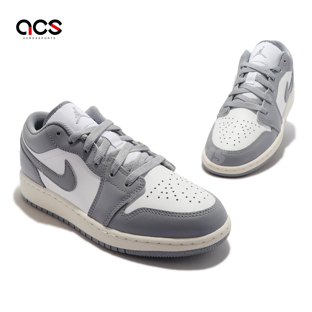 Nike Air Jordan 1 Low GS Vintage Grey 大童女鞋灰白奶油底復古AJ1 低