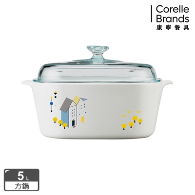 【美國康寧】Corningware 5L方形康寧鍋(丹麥童話)