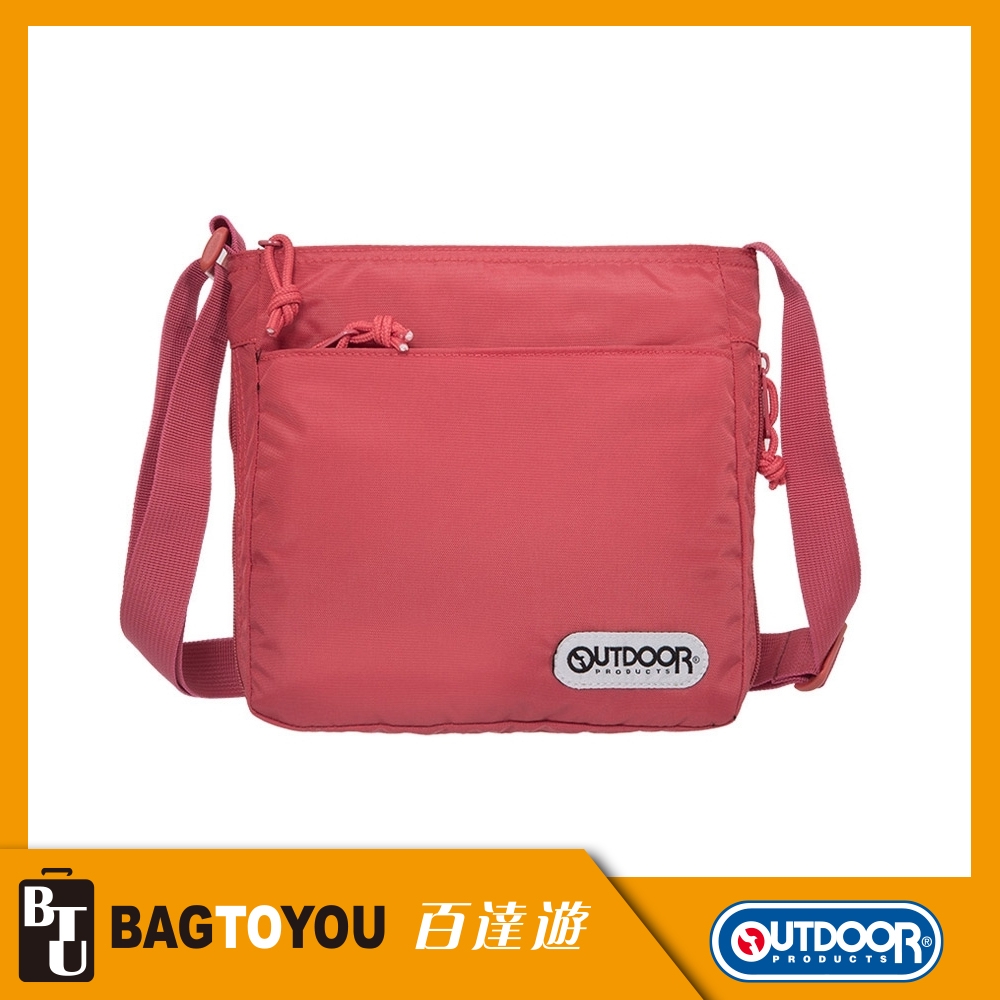 【OUTDOOR】側背包-粉紅色 OD101120PK